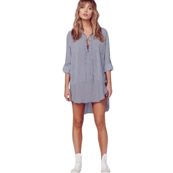 FAITHFULL THE BRAND “Stevie” Striped Tunic S Blogger Fav - Picture 3 of 13